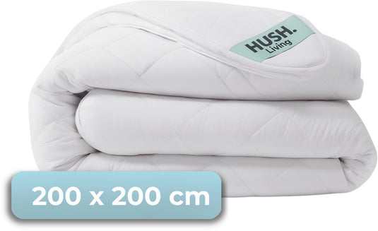 Hush. living hush living - synthetisch dekbed - alle seizoenen - 200x200 cm - 350 gsm hoogwaardige polyestervezel - met bevestigingslusjes - warm en licht