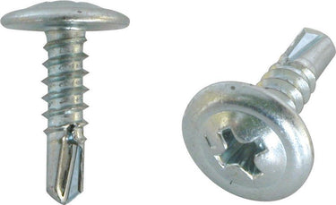 Carpoint schroef zelftappend ø4mm 25mm 100 stuks | zelf borende montage schroeven met cilinderkop