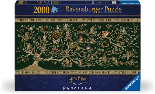 Ravensburger puzzel harry potter: stamboom panorama - legpuzzel - 2000 stukjes