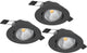 Eglo saliceto inbouwspot - led - ø 8.8 cm - zwart - dimbaar - set van 3 stuks - kantelbaar