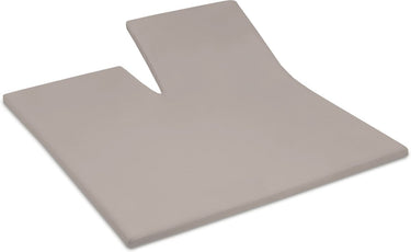 Cinderella - sundays - topper hoeslaken met split - 200x200 cm - tot 15 cm matrashoogte - 100% katoen-satijn - taupe