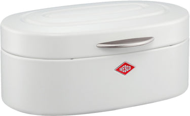 Wesco single elly broodtrommel | 8,5 liter | metaal - mat wit | broodbewaardoos