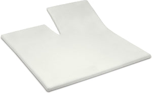 Cinderella - sundays - topper hoeslaken met split - 180x200 cm - tot 15 cm matrashoogte - 100% katoen-satijn - ivoor