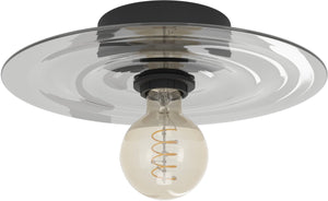 Eglo lintmill plafondlamp - wandlamp - e27 - ø 30 cm - zwart|grijs