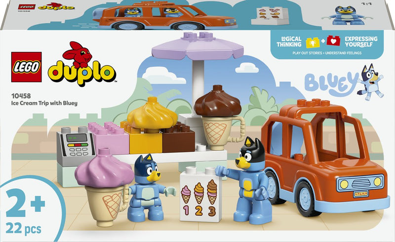 ギャラリービューアに画像をロードする, Lego duplo bluey: een ijsje halen met bluey speelgoed ijsjes bouwpakket voor kinderen 10458
