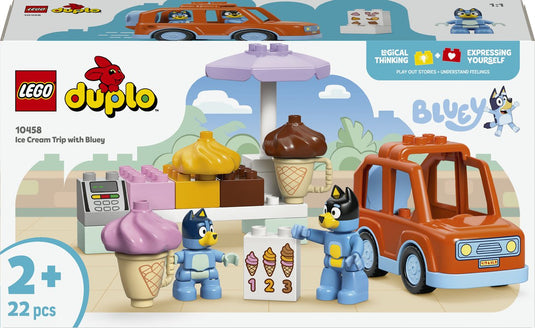 Lego ® duplo® bluey een ijsje halen met bluey - 10458