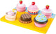 Small foot - houten speeleten cupcakes en cake set, 13dlg.