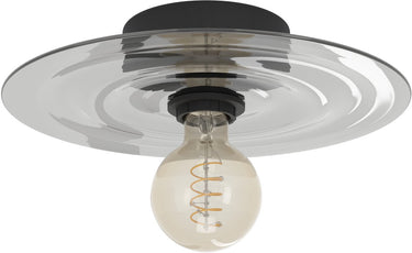 Eglo lintmill plafondlamp - wandlamp - e27 - ø 30 cm - zwart|grijs
