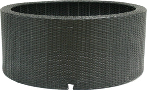 Ubbink - decowall - wicker ii - antraciet - decoratief - omranding voor waterornamenten