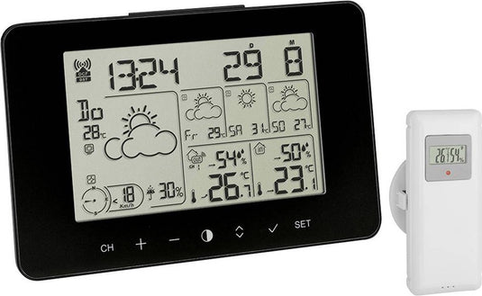 Tfa dostmann 35.1156.01 draadloos weerstation verwachting voor 4 dagen aantal sensoren max.: 3 stuk(s)