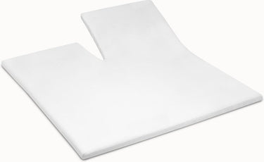 Cinderella - molton topper hoeslaken - enkele split - tot 15 cm matrashoogte - 160x200 210 cm - wit