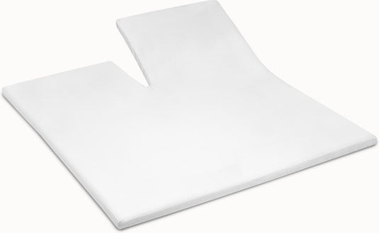 Cinderella - molton topper hoeslaken - enkele split - tot 15 cm matrashoogte - 160x200 210 cm - wit