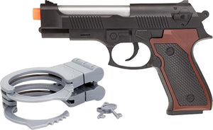 Toi-toys politie pistool licht en geluid met handboeien