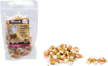 Beeztees tasty treats cookie wraps met kip - hondensnacks - hondenkoekjes - hondensnoepjes - s - 200 gram