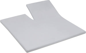 Cinderella - sundays - topper hoeslaken met split - 180x210 cm - tot 15 cm matrashoogte - 100% katoen-satijn - lichtgrijs