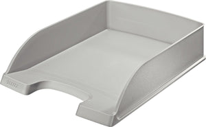 Brievenbakje standaard leitz plus 5227 polystyreen a4 34x24,5x5,8cm grijs