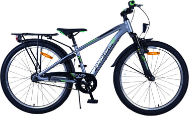 Volare Cross Kinderfiets - Jongens - 24 inch - donker Grijs- 3 versnellingen
