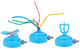 Eddy toys watersproeier set met 3 sproeikoppen – tuinsproeier voor aansluiting tuinslang – buiten speelgoed waterfontein