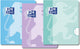 Oxford school - schoolschrift - a5 - lijn - met kantlijn - 72 pagina's - pak van 3 - pastel