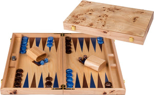 Longfield 18 backgammon blauw bruin trangle -