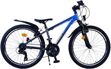 Volare xc race kinderfiets - 24 inch - blauw grijs - 21 speed