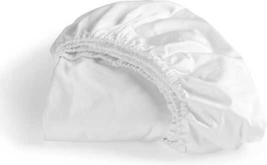 Cinderella - sundays - hoeslaken - 100% katoen-satijn - 100x200 cm - tot 25 cm matrashoogte - wit