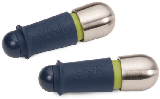 Joseph joseph barwise twist-lock wijnstoppers – blauw