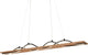 Briloner vinka - led hanglamp - 3818014 - hout design - golfvorm - warm wit licht - 98 x 11 x 120 cm - zwart hout