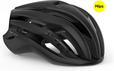 Met trenta mips fietshelm mannen vrouwen – fietshelm racefiets volwassenen – maat m (56-58cm) – black