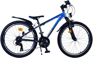 Volare xc race kinderfiets - 24 inch - blauw grijs - 21 versnellingen