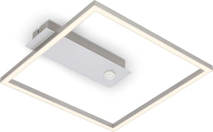 Briloner - nici - led plafondlamp - plafonniére met bewegingsmelder - aluminium - 12.5w