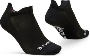 Gripgrab - classic no show zomer fietssokken 1 paar enkelsokken coolmax sport sokken - zwart - unisex - maat s (38-41)