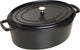 Staub braadpan ovaal cocotte zwart - ø 41 cm 12 liter