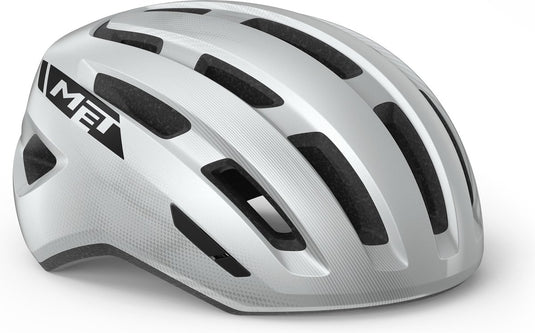Met miles fietshelm mannen vrouwen – fietshelm stadsfiets volwassenen – e-bike – trekking – maat s m (52-58cm) – white glossy (wit)