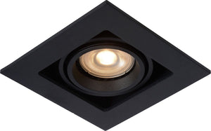Lucide chimney - inbouwspot - 1xgu10 - zwart