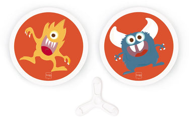 Scratch hand-disker duo - monsters - met 1 magnetische disker - 3 jaar
