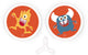 Scratch hand-disker duo - monsters - met 1 magnetische disker - 3 jaar