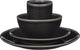 Mica decorations tabo serviesset 4 persoons - zwart