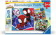 Marvel ravensburger spiderman - spidey his amazing friends children's jigsaw puzzle (3 x 49 pieces) puzzel - multicolours