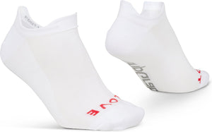 Gripgrab - classic no show zomer fietssokken 1 paar enkelsokken coolmax sport sokken - wit - unisex - maat s (38-41)