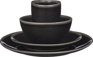 Mica decorations tabo serviesset 4 persoons - zwart