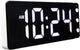 Nextime digitale klok wit – tafel wandklok – 27.2 × 10.8 × 3 cm – abs – wit – led
