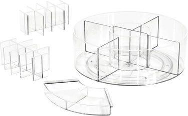 Idesign draaiplateau voor make-up en cosmetica transparant - sarah tanno