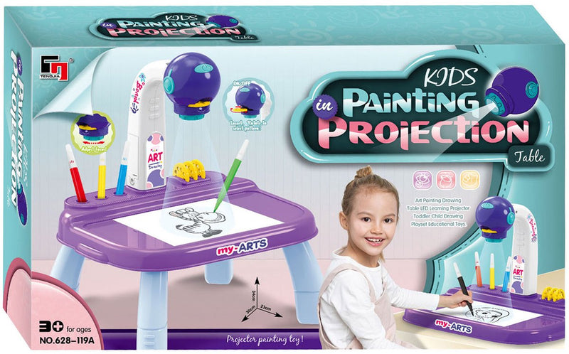 ギャラリービューアに画像をロードする, Lobbes speelgoed bv teken projectietafel paars
