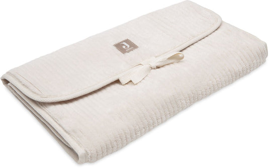 Jollein verschoonmatjes met opbergvakken - cloudy rib - oatmeal