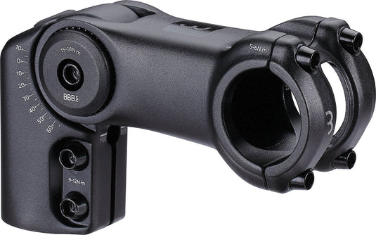 Bbb cycling stuurpen verstelbaar 120mm - verstelbare stuurpen racefiets, e-bike mtb - 31.8mm stuurpenverlenger - -40° +60° hoek - highfix - bhs-35