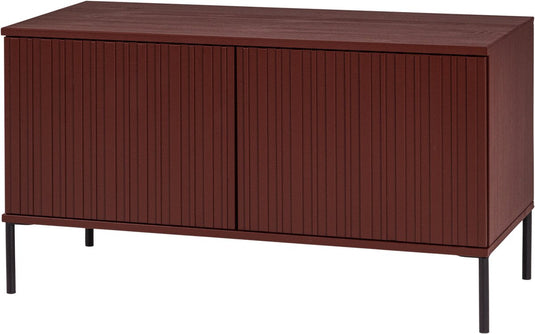 Woood new gravure tv meubel - grenen - bordeauxrood - 56x100x44