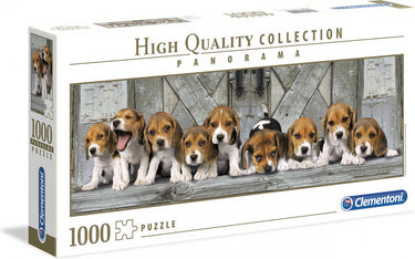 Clementoni - puzzel - 1000 stukjes - beagles panorama - puzzel voor volwassenen