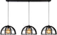 Lucide dikra - hanglamp - ø 40 cm - 3xe27 - zwart