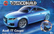 Airfix modelbouwpakket auto - j6054 quickbuild audi tt coupe - blauw - sport auto plastic - - modelbouw